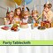 White Disposable Plastic Tablecloth for Round Tables (12 Pack) 84 inches Table Cloths for Parties, Events & Weddings, Indoors & Outdoors, Plastic Table Cover